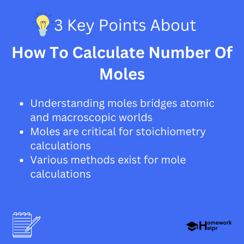 How To Calculate Number Of Moles