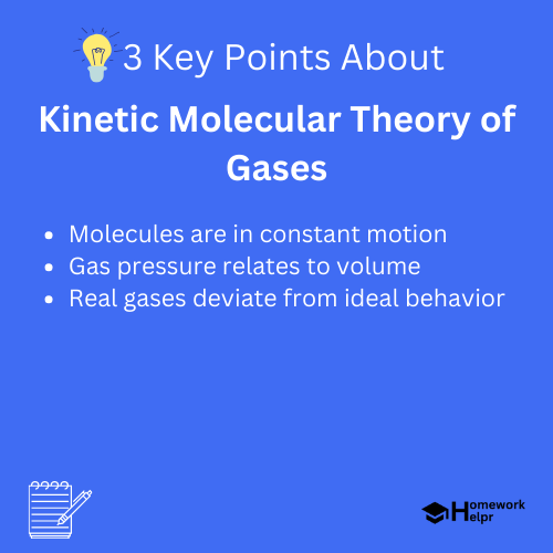 Kinetic Molecular Theory of Gases