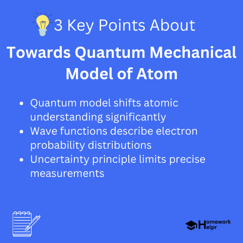 Towards Quantum Mechanical Model of Atom