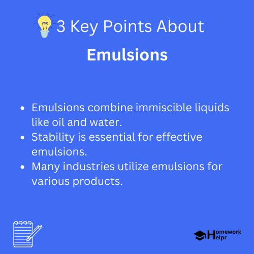 Emulsions