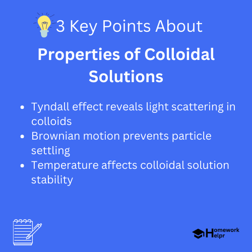 Properties of Colloidal Solutions