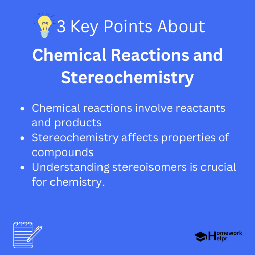 Chemical Reactions and Stereochemistry