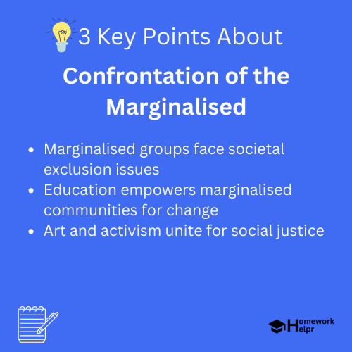 Confrontation of the Marginalised