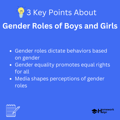 Gender Roles of Boys and Girls