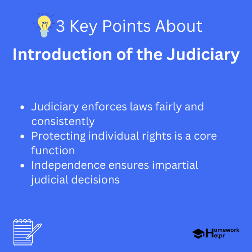 Introduction of the Judiciary