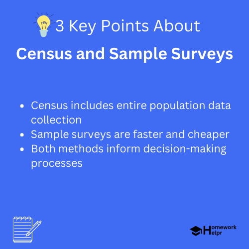 Census and Sample Surveys