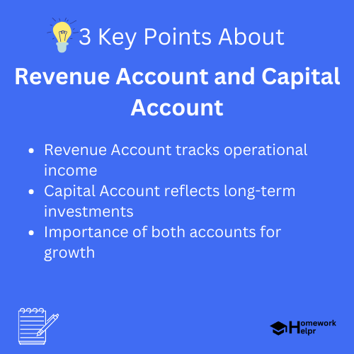 Revenue Account and Capital Account