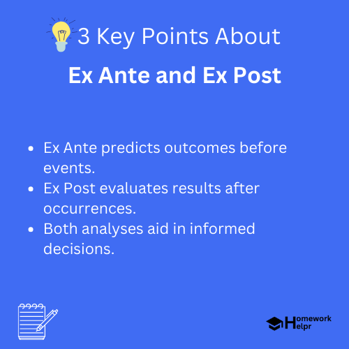 Ex Ante and Ex Post