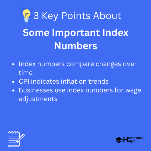 Some Important Index Numbers