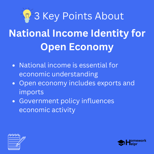 National Income Identity for Open Economy