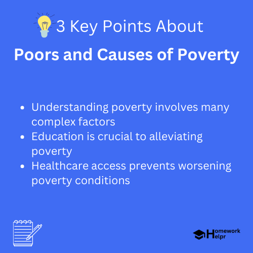 Poors and Causes of Poverty