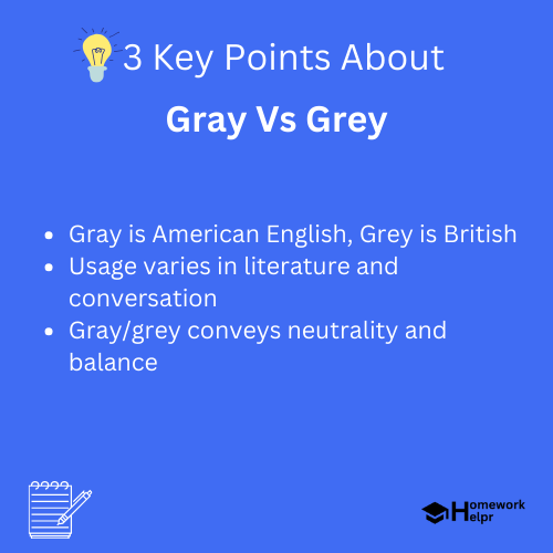 Gray Vs Grey