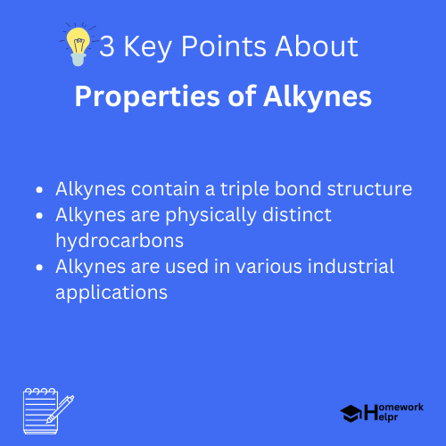 Properties of Alkynes