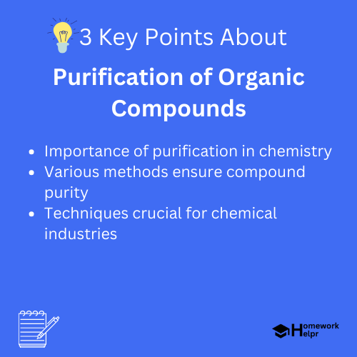 Purification of Organic Compounds