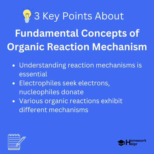 Fundamental Concepts of Organic Reaction Mechanism