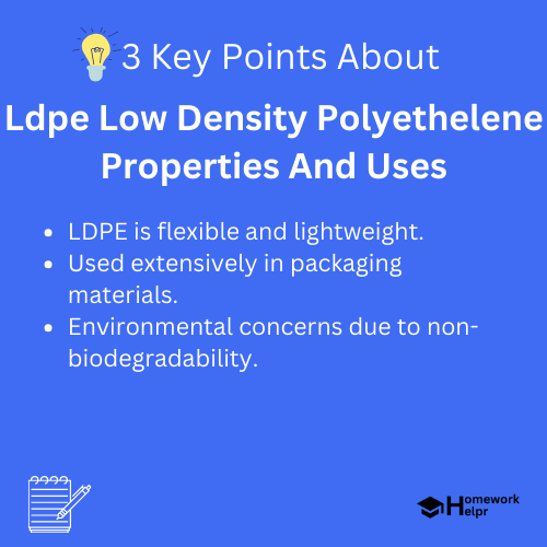 Ldpe Low Density Polyethelene Properties And Uses