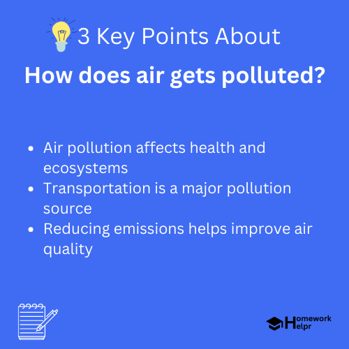 How does air gets polluted?