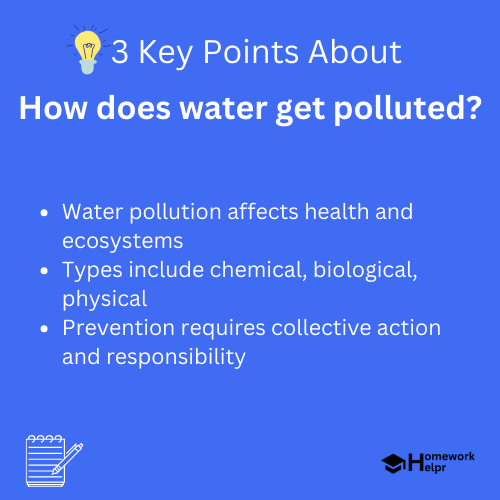 How does water get polluted?