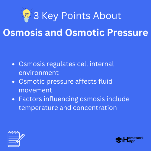 Osmosis and Osmotic Pressure