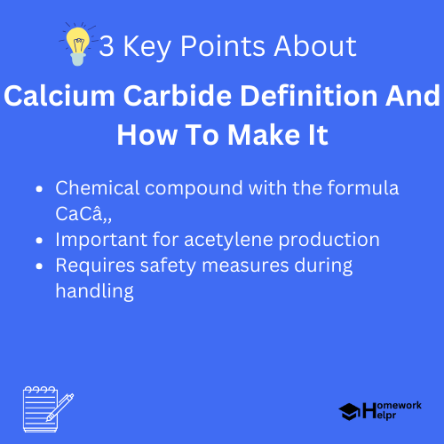 Calcium Carbide Definition And How To Make It