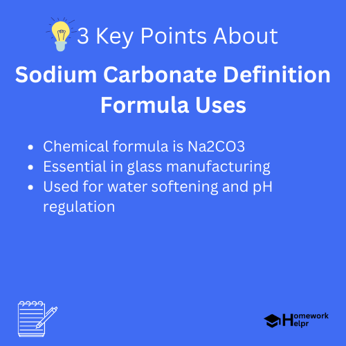 Sodium Carbonate Definition Formula Uses