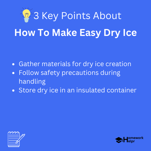 How To Make Easy Dry Ice