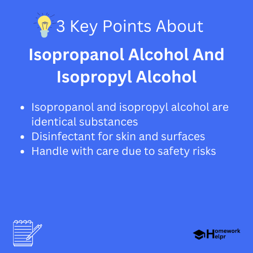 Isopropanol Alcohol And Isopropyl Alcohol