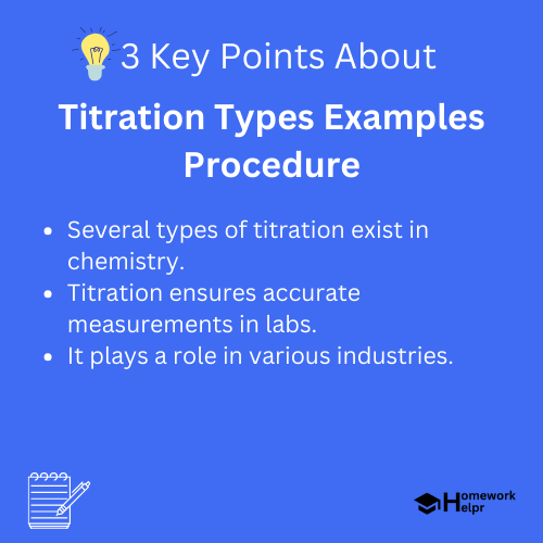 Titration Types Examples Procedure