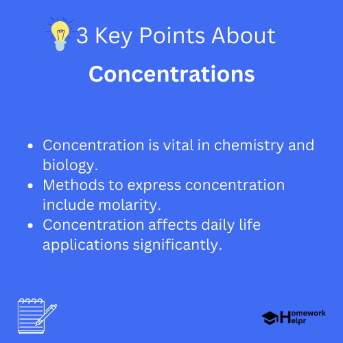 Concentrations