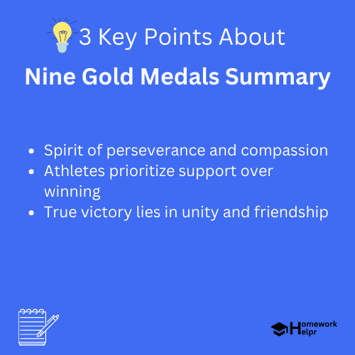 Nine Gold Medals Summary