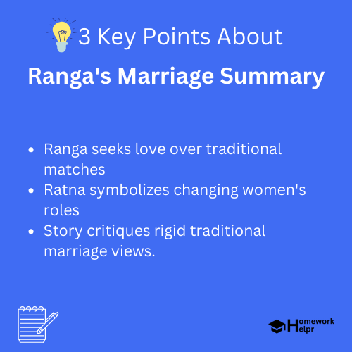 Ranga’s Marriage Summary