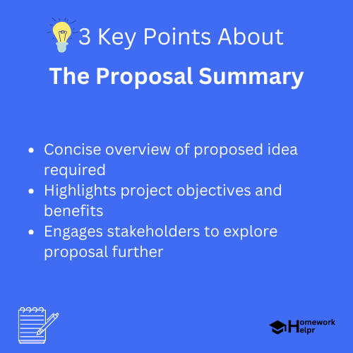 The Proposal Summary