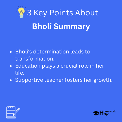 Bholi Summary