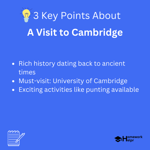 A Visit to Cambridge