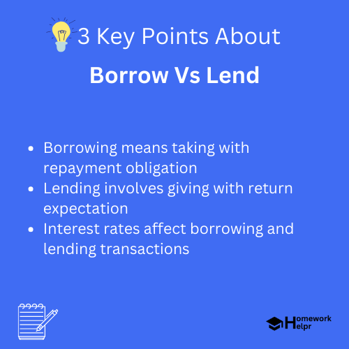 Borrow Vs Lend