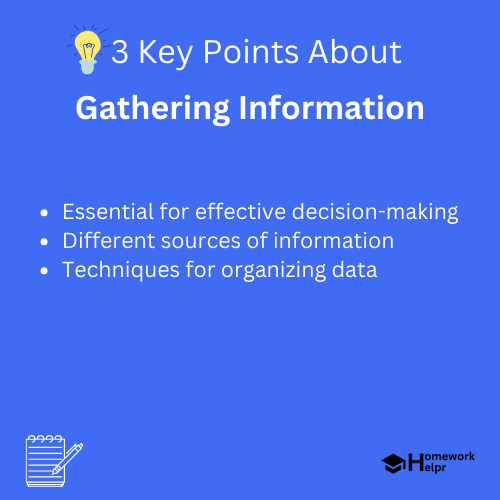 Gathering Information