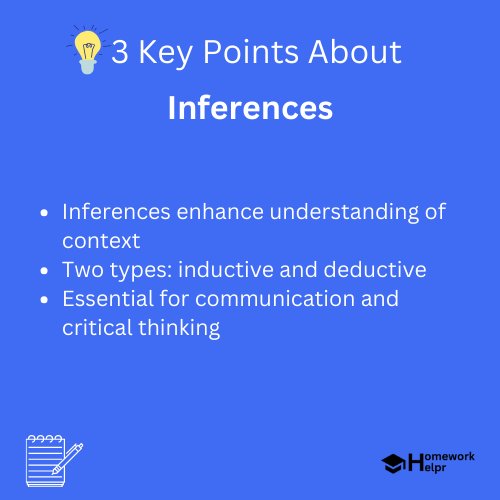 Inferences