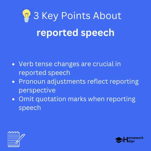 reported speech