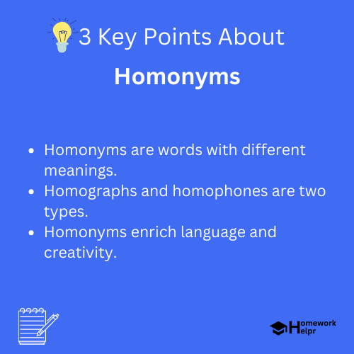 Homonyms