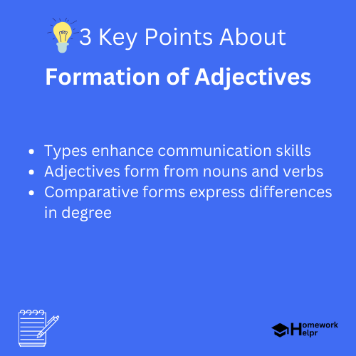 Formation of Adjectives