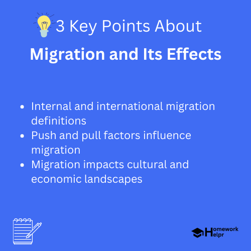 Migration and Its Effects