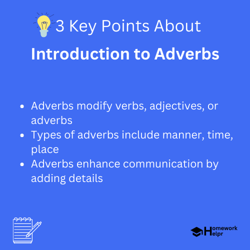 Introduction to Adverbs