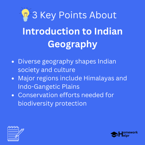 Introduction to Indian Geography