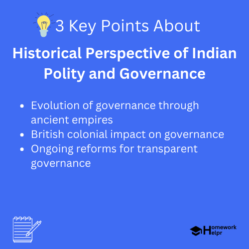 Historical Perspective of Indian Polity and Governance