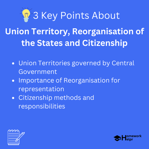 Union Territory, Reorganisation of the States and Citizenship