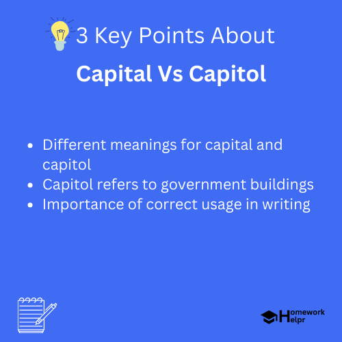 Capital Vs Capitol