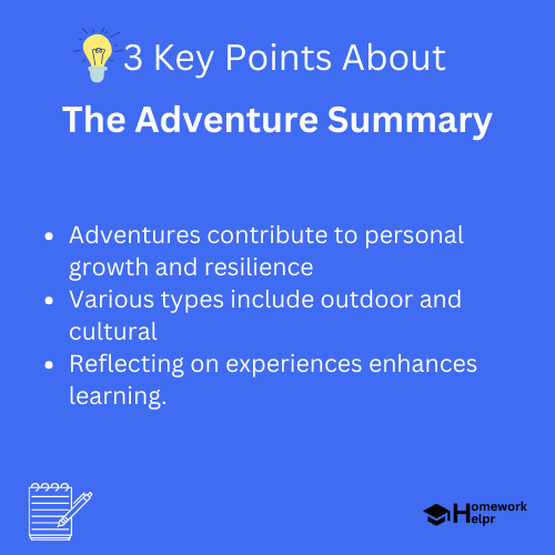 The Adventure Summary