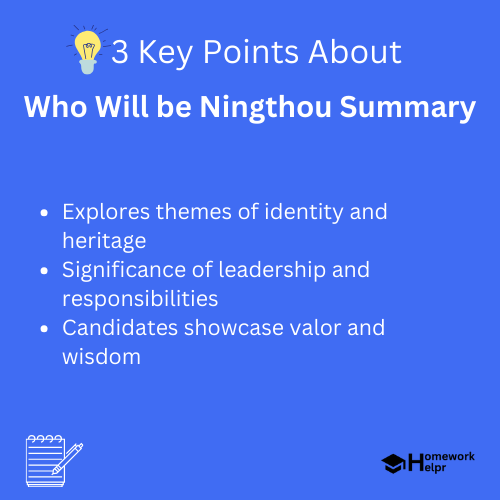 Who Will be Ningthou Summary