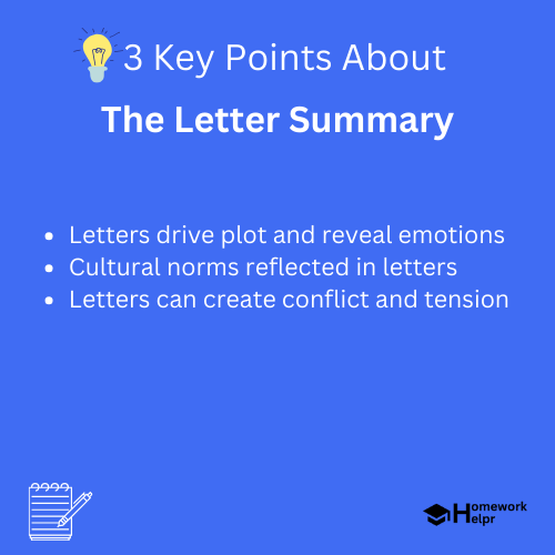 The Letter Summary