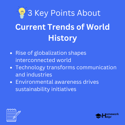 Current Trends of World History